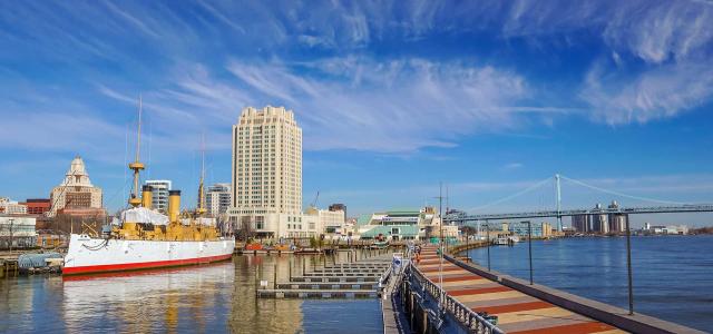 Penn Landing in Philadelphia, Pennsylvania